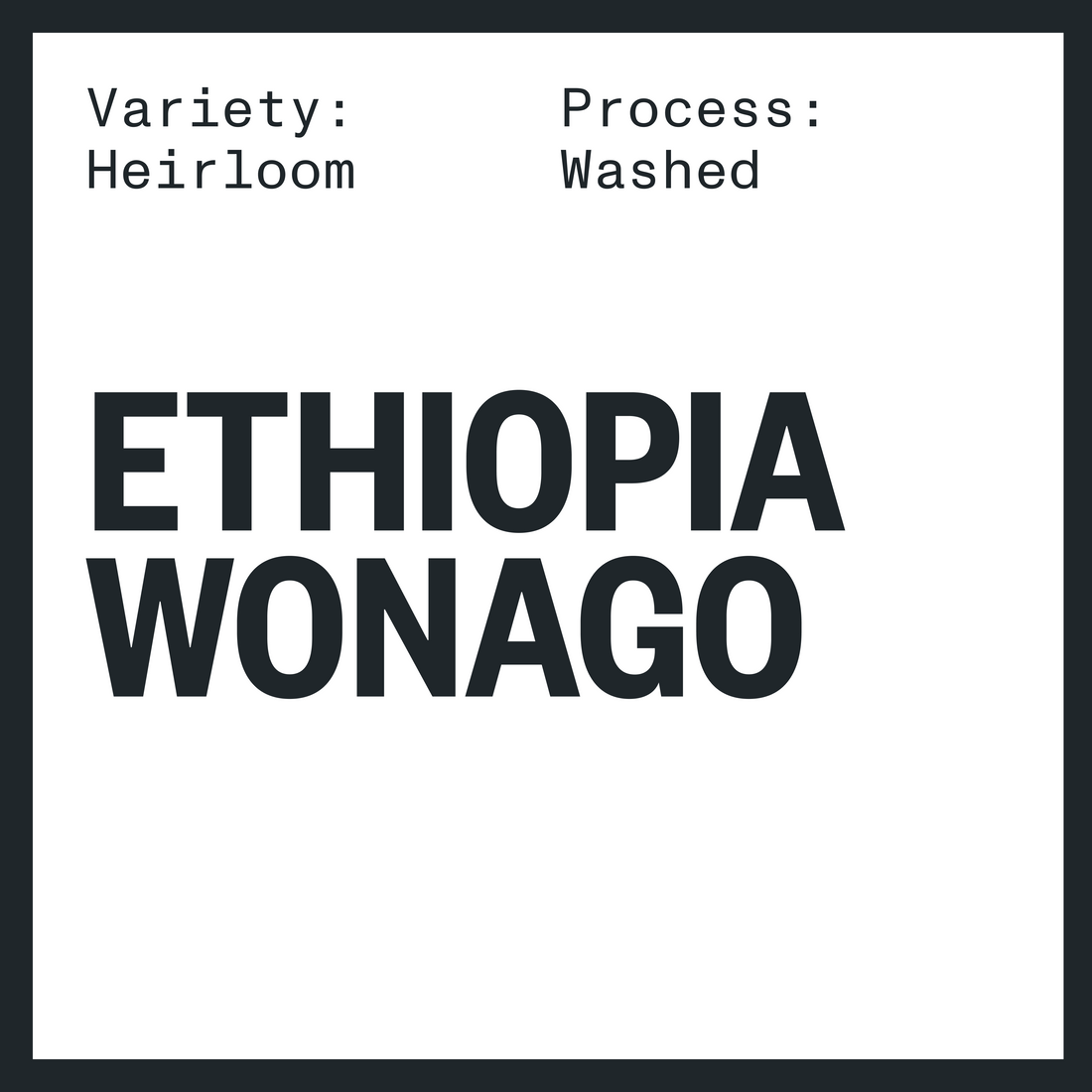 ETHIOPIA WONAGO WASHED