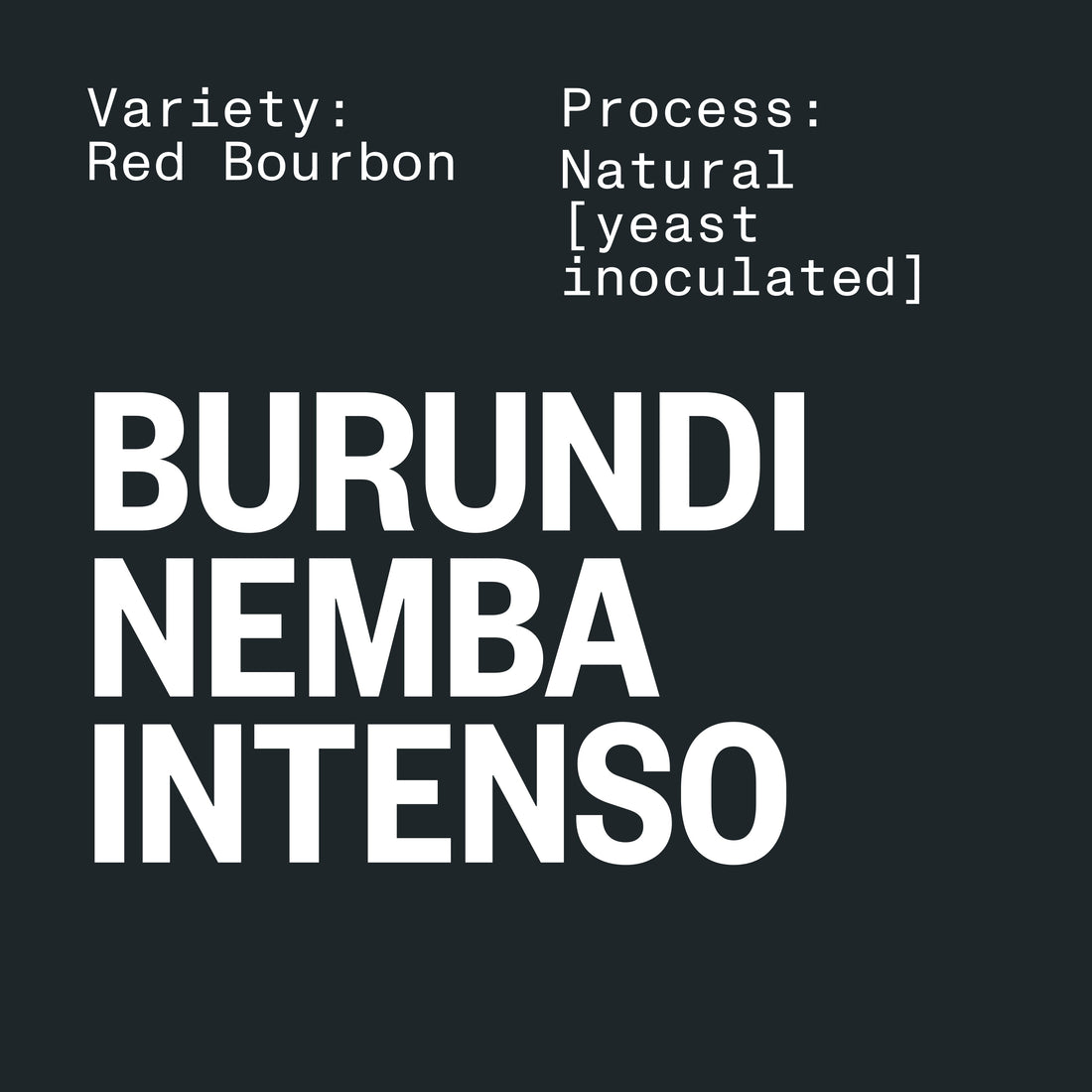 BURUNDI NEMBA INTENSO YEAST NATURAL