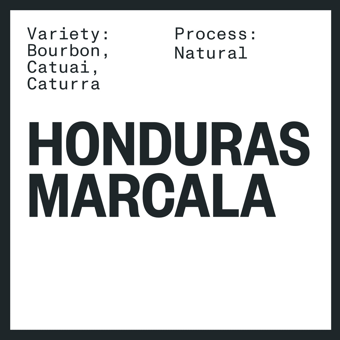 HONDURAS MARCALA NATURAL