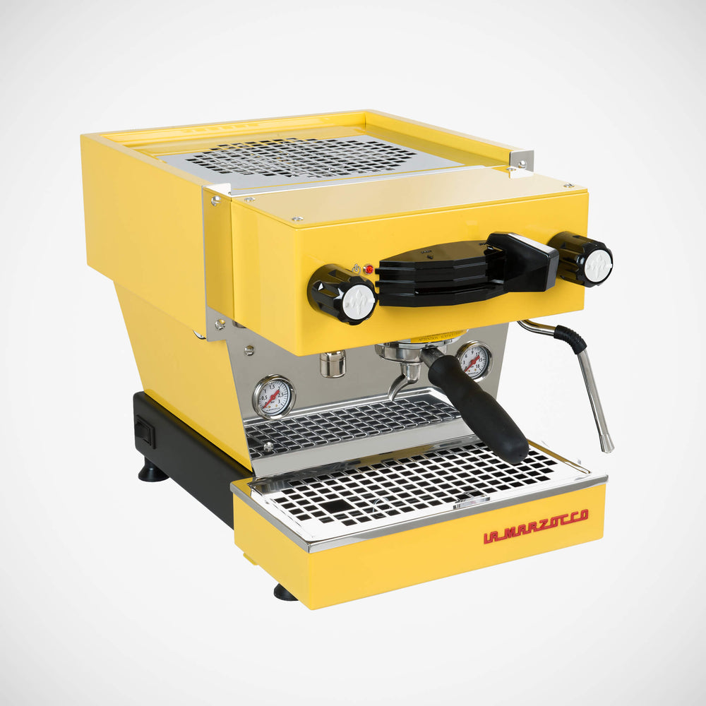 Linea Mini yellow coffee machine by La Marzocco for home