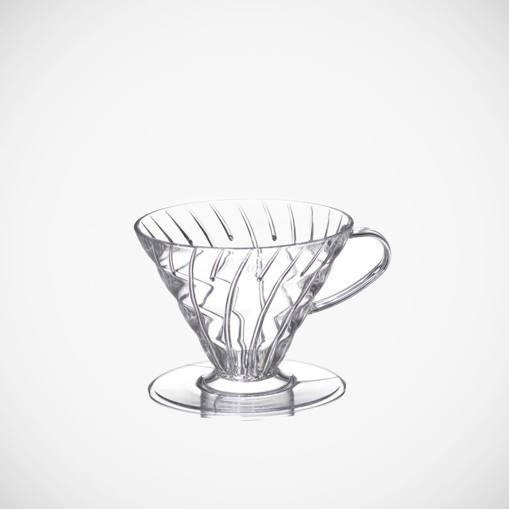 Hario v60 clear plastic 2 cup filter coffee brewer