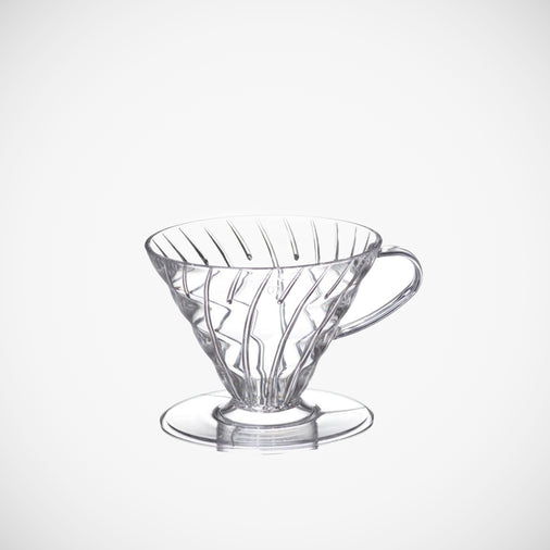 Hario v60 clear plastic 2 cup filter coffee brewer